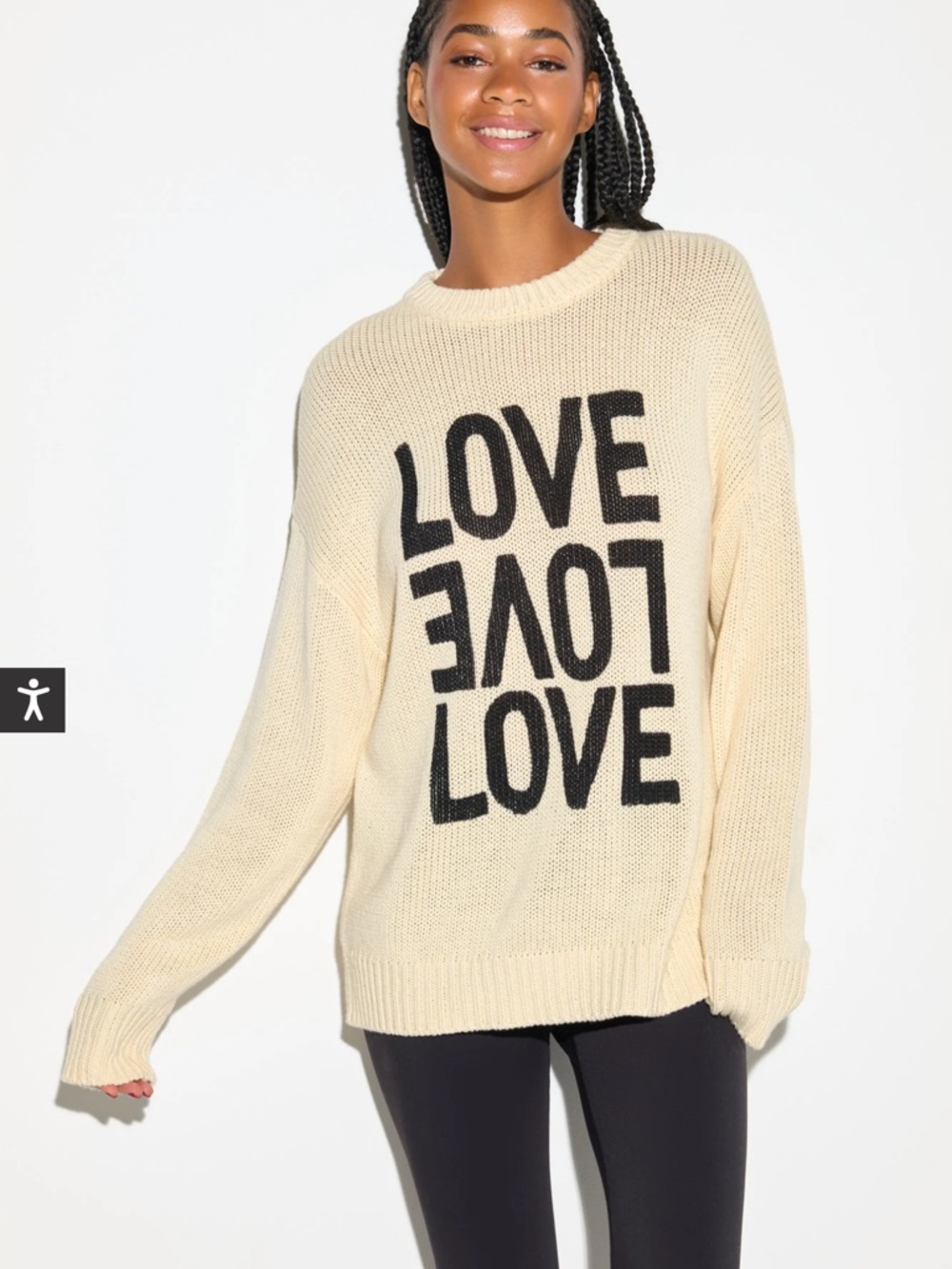 🆕Spiritual Gangster Love Mantra Cotton Cashmere Sweater